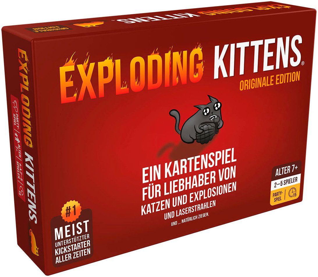 Asmodee Spiel Exploding Kitten, Kinderspiel