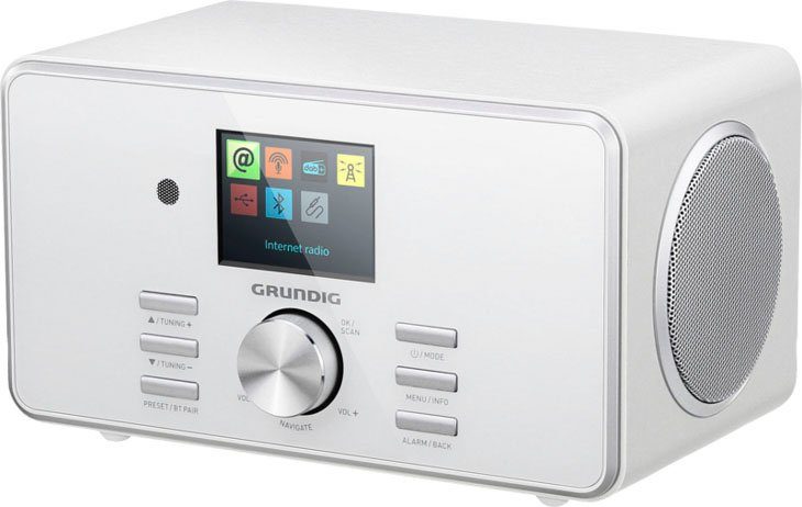 (DAB), weiß mit Internet-Radio X Internetradio, FM-Tuner Grundig 5000 (Digitalradio DTR FM-Tuner, RDS, 14 W)