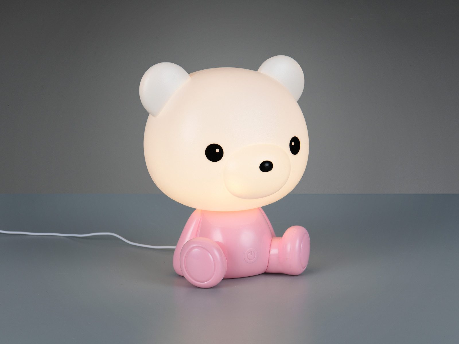 Reality Leuchten LED Nachttischlampe, Farbwechsel, LED fest integriert, Warmweiß, ausgefallene kleine USB Kinder-Lampe mit Touch Sensor, Höhe 25cm