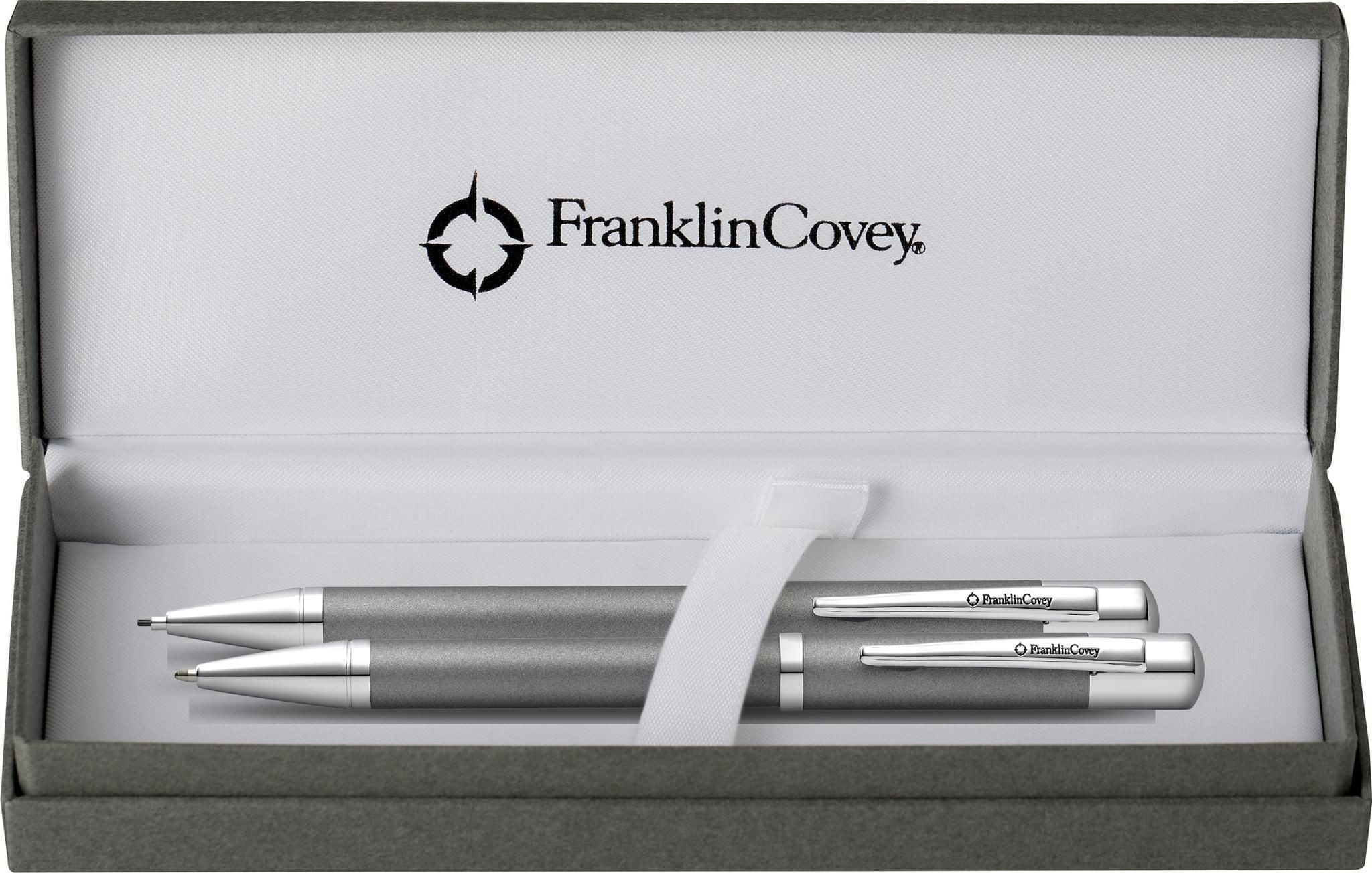 CROSS Füllfederhalter Cross Greenwich Schreibgeräteset Titangrau, Kugelschreiber+Bleistift