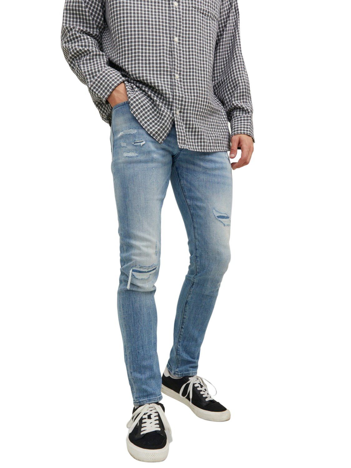 Jack & Jones Slim-fit-Jeans JJIGLENN JJBLAIR GE 202 aus Baumwolle
