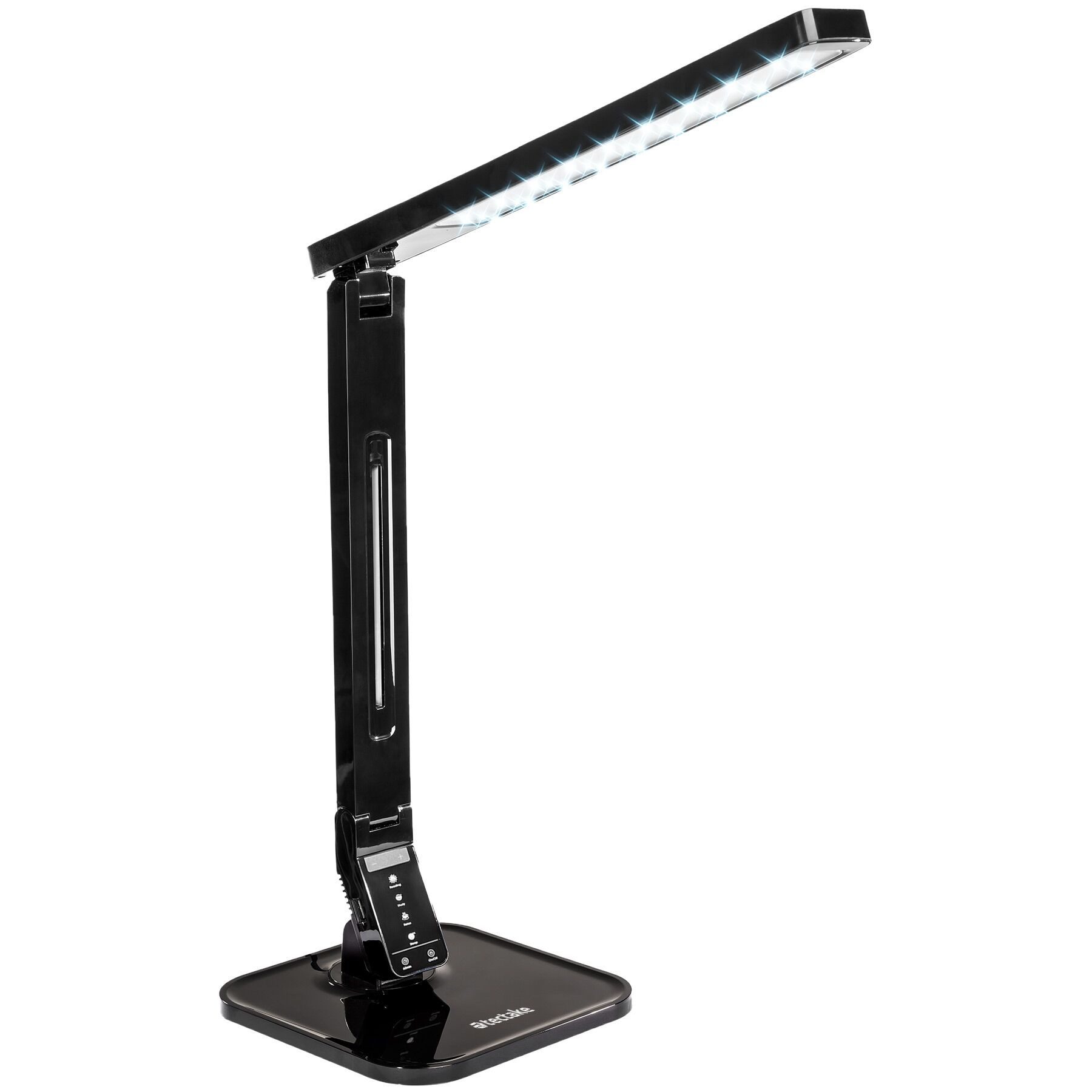 tectake Schreibtischlampe, USB Anschluss, Warmweiß, Dreh-, neig- sowie klap günstig online kaufen