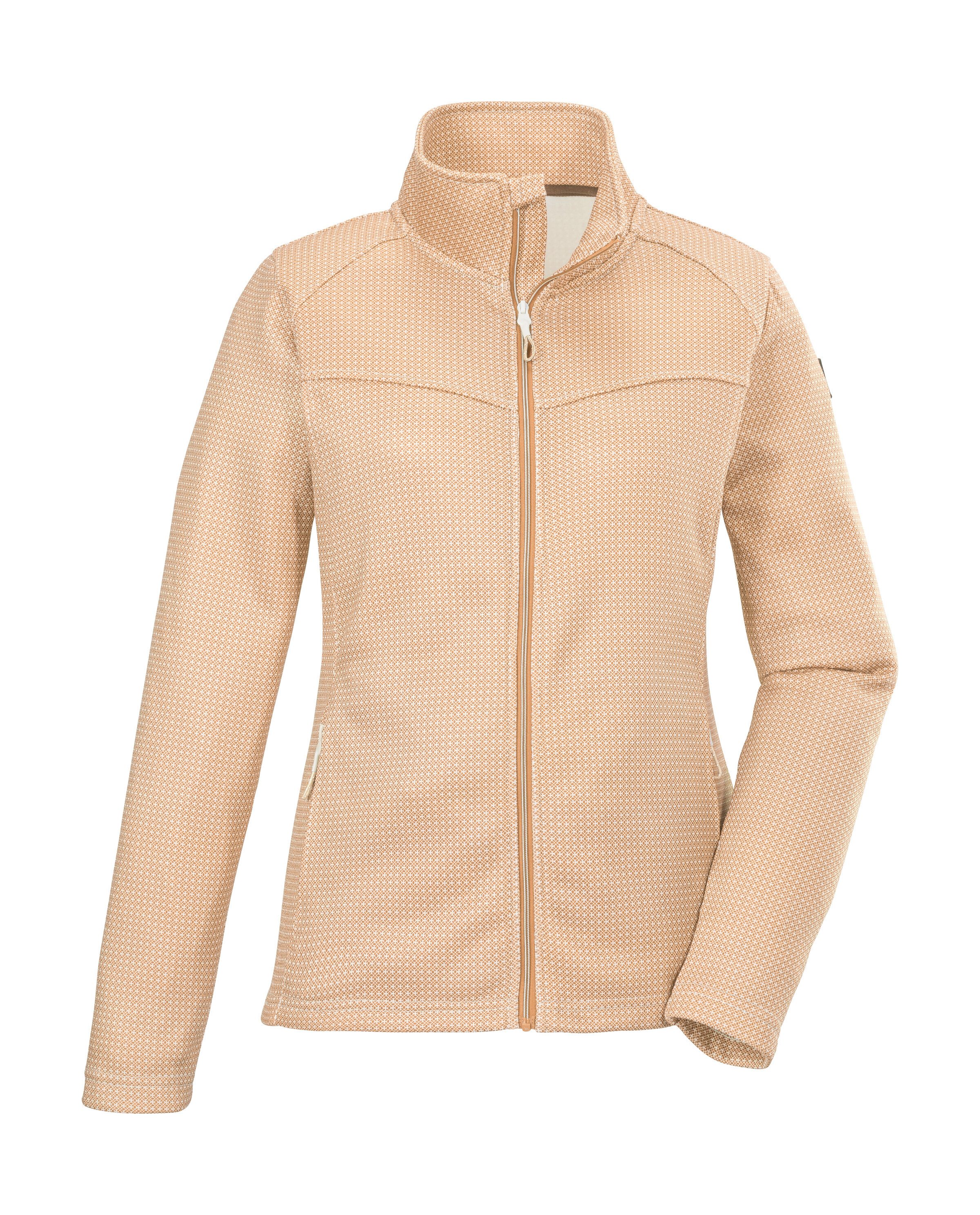 Killtec Fleecejacke KOS 90 WMN FLC JCKT Elegante Strickfleecejacke mit Stretch, Kinnschutz und Zipper-Taschen