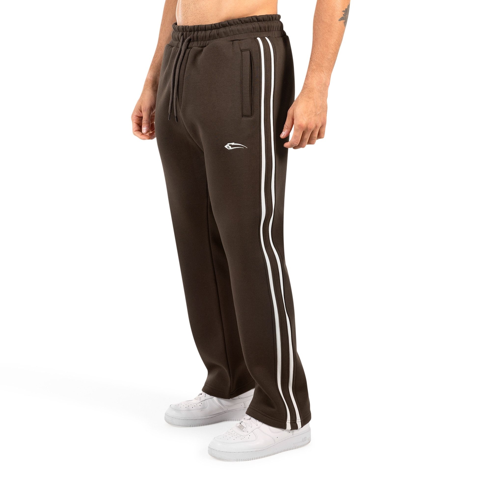 Jogginghose Yasin, Sweathose mit Logo, Bequeme Freizeithose mit Kordelzug