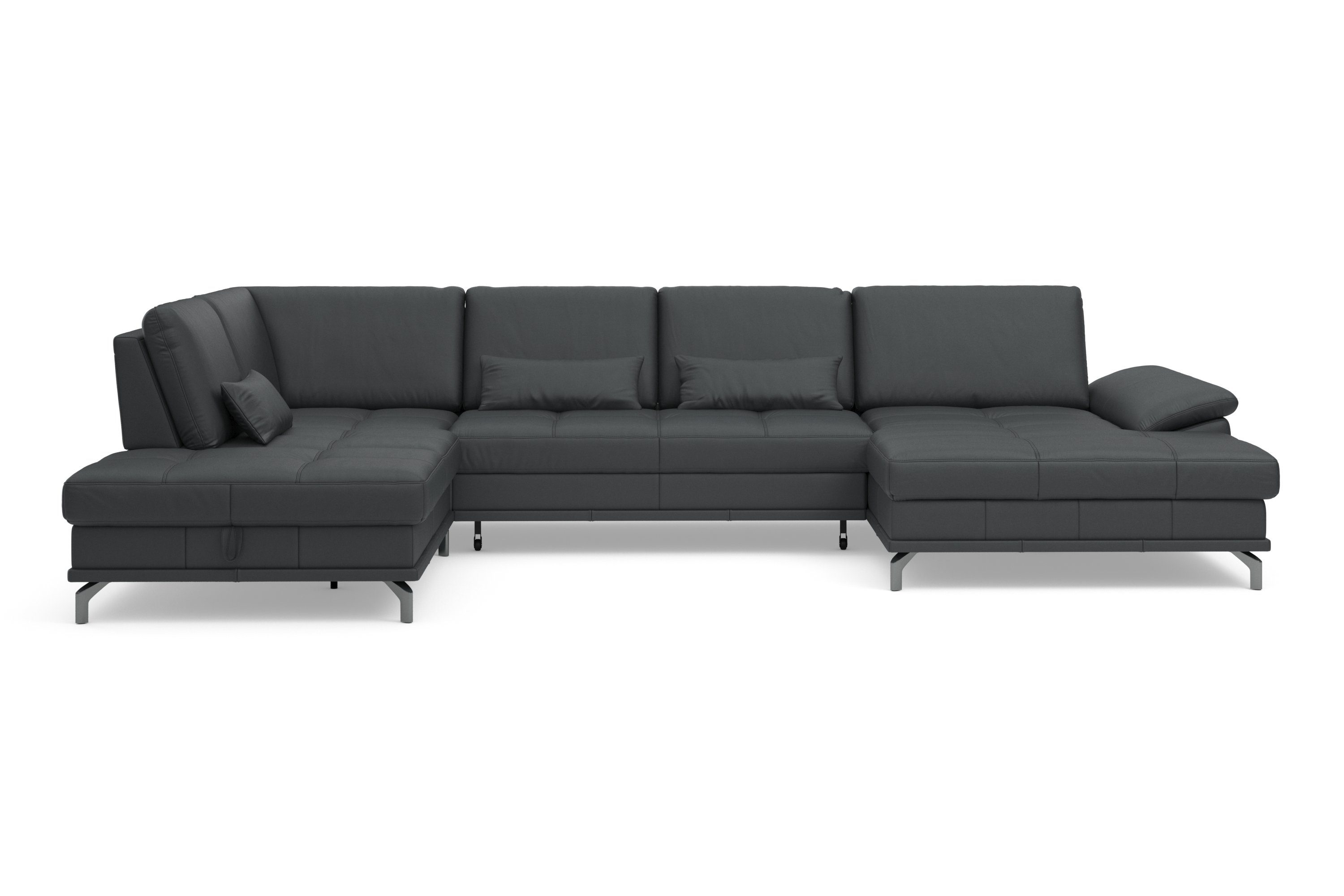 Places of Style Wohnlandschaft "Costello U-Form, mit Sitztiefenverstellung, günstig online kaufen