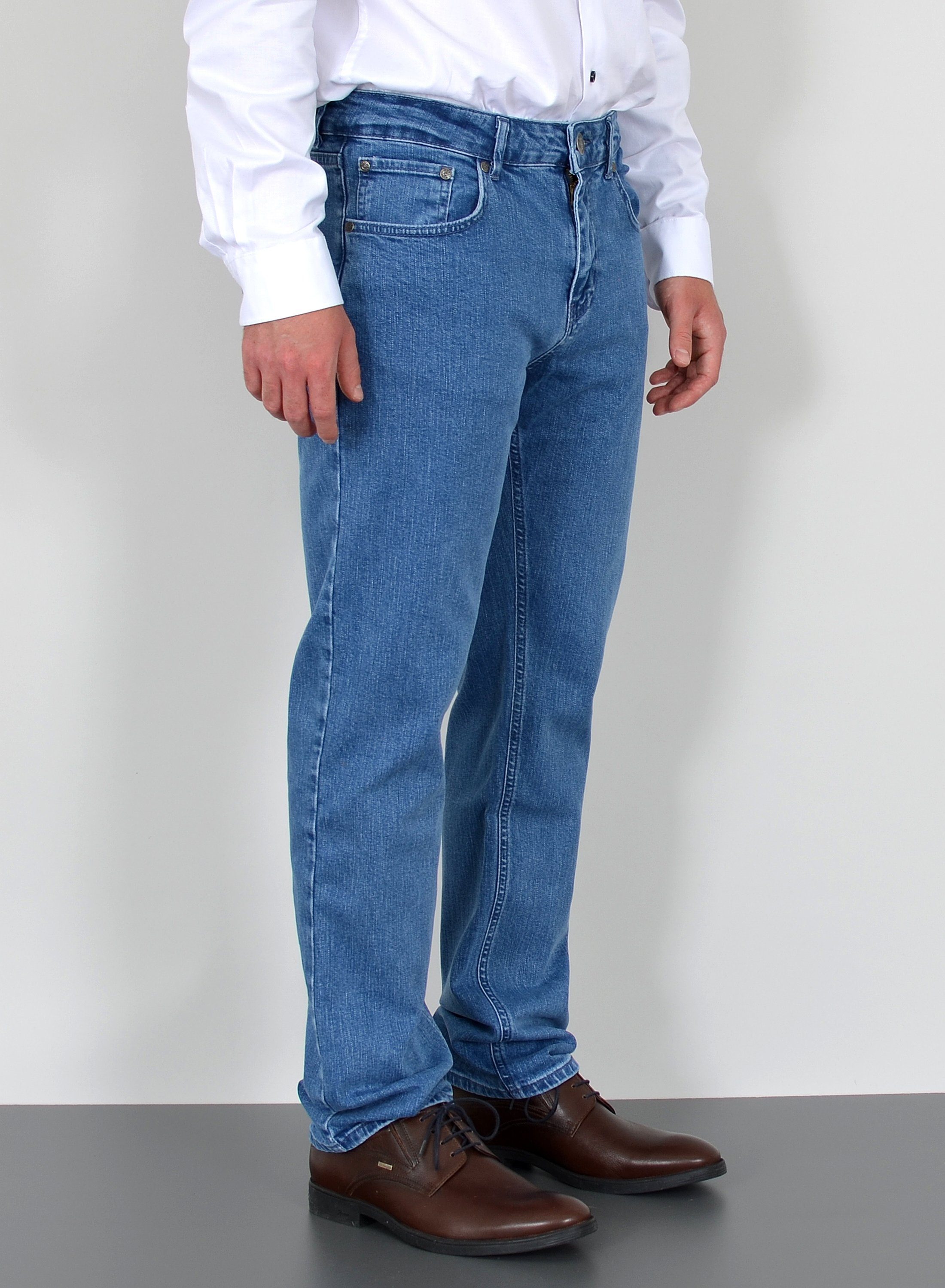 ADAM JEANS Straight-Jeans Herren Jeans Straight Hose Stretch Regular Fit Jeanshose Comfort Fit Straight Jeans Herren Hose normale Leibhöhe Jeans Gerade Schnitt – Bild 3 von 4