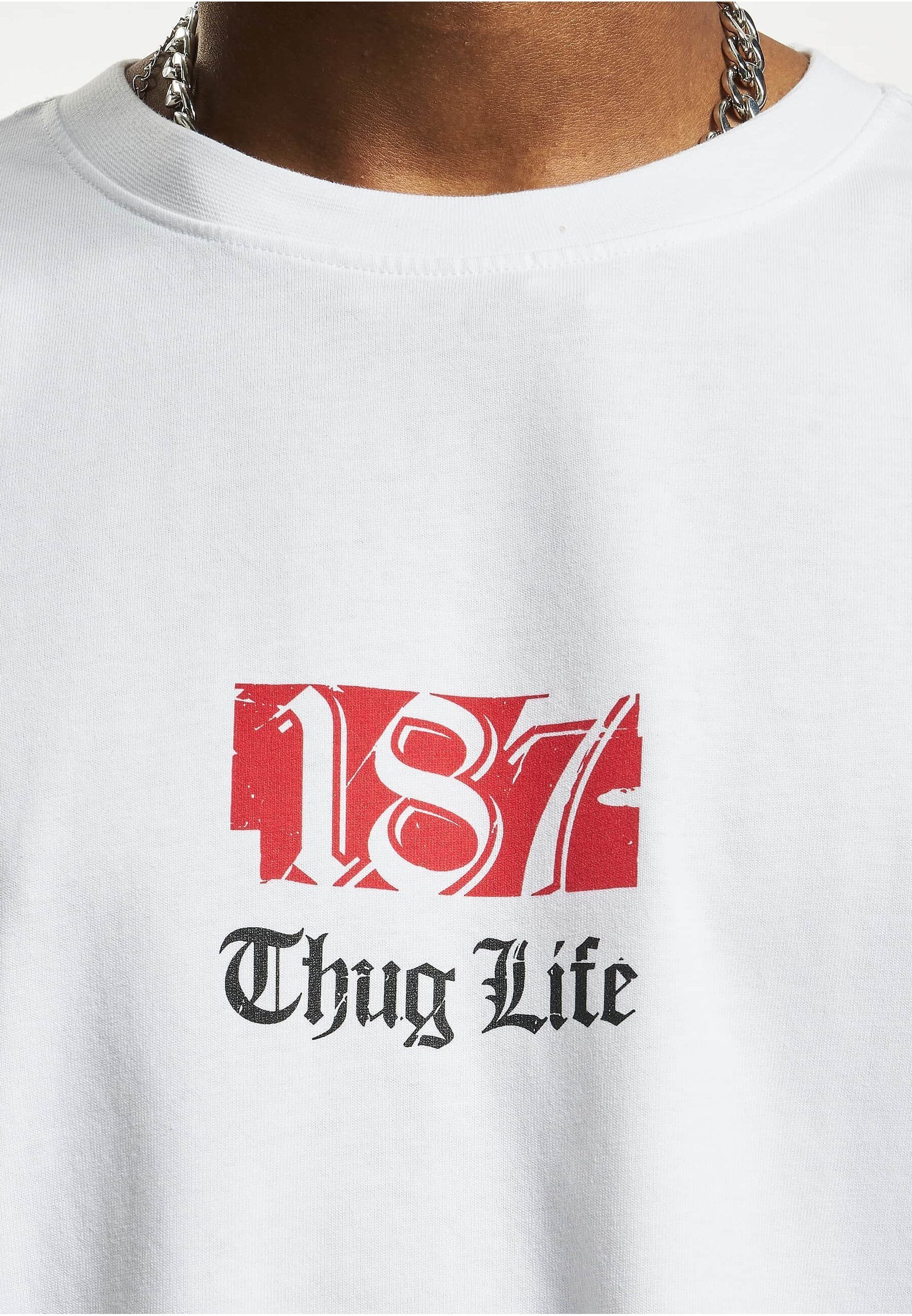 white Tshirt TrojanHorse Thug Herren (1-tlg) Thug Life Life T-Shirt