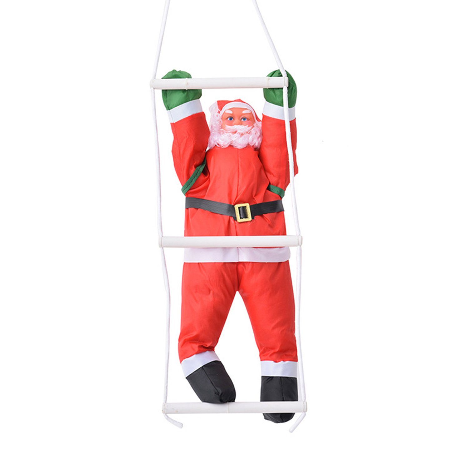 rot1 des Dekofiguren Weihnachtsdekoration 60cm, MAGICSHE Weihnachtsmann Kletterseil Weihnachtsmannes Höhe
