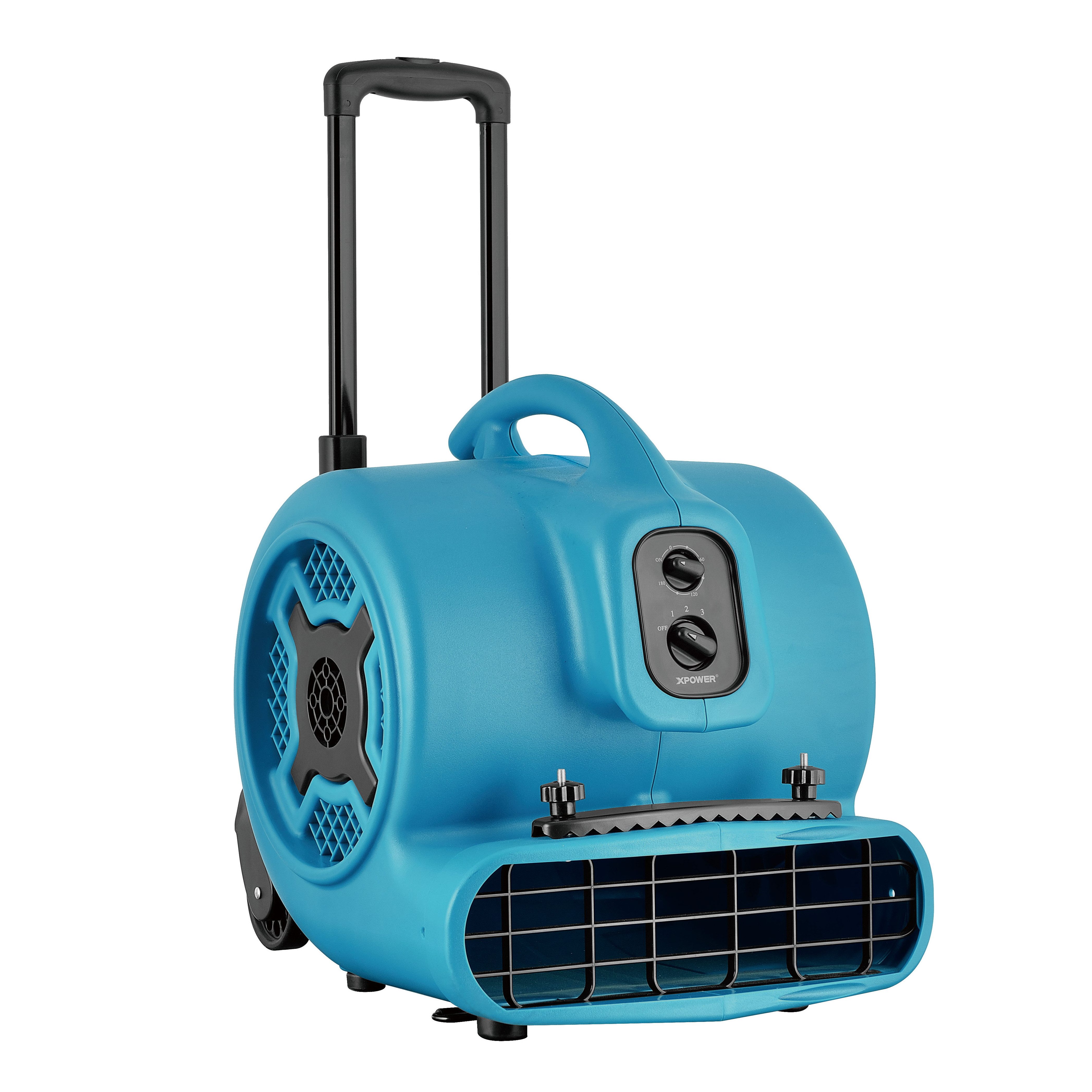 XPOWER Standventilator Bodenlüfter Turbolüfter Ventilator Trockner Bodenventilator Fußbläser, P-800THC, 40.5x47.5x47.5cm, SCHNELLER PUMP, MEHRZWECK, Einfache Bedienung