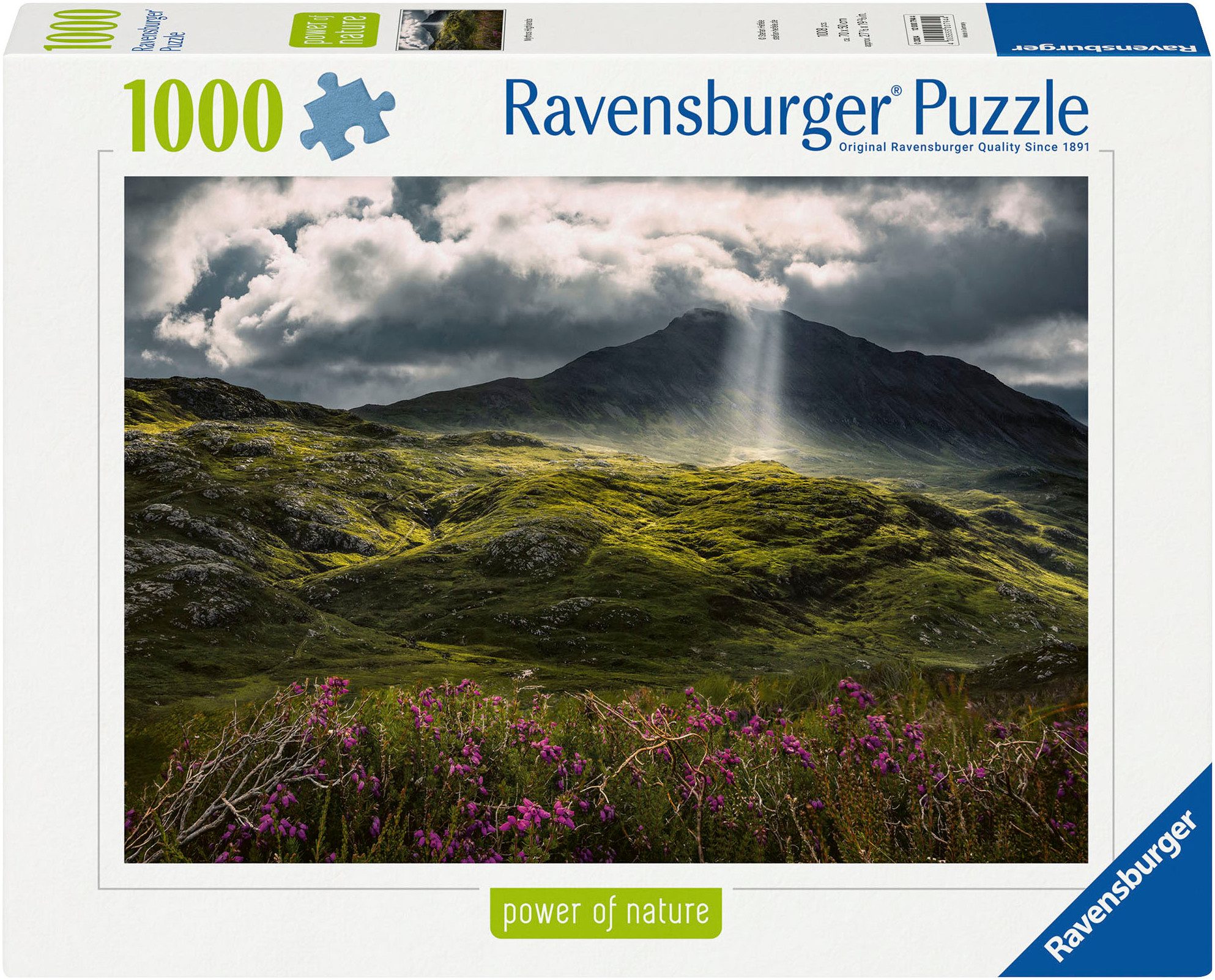 Ravensburger Puzzle power of nature, Mysteriöse Berge, 1000 Puzzleteile, Made in Germany