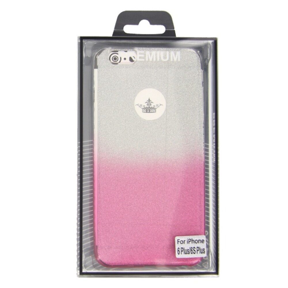 Handytasche TPU Handyhülle für iPhone 6 6S Plus Pink Schutz Tasche Case (Bumper)