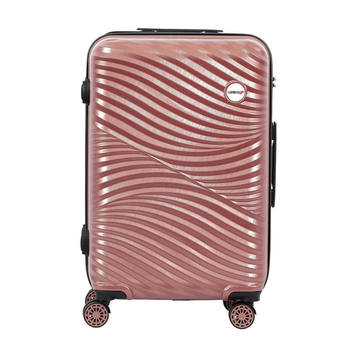 BIGGDESIGN Handgepäck-Trolley Biggdesign Moods Up Koffer Hartschalenkoffer Groß Rosegold