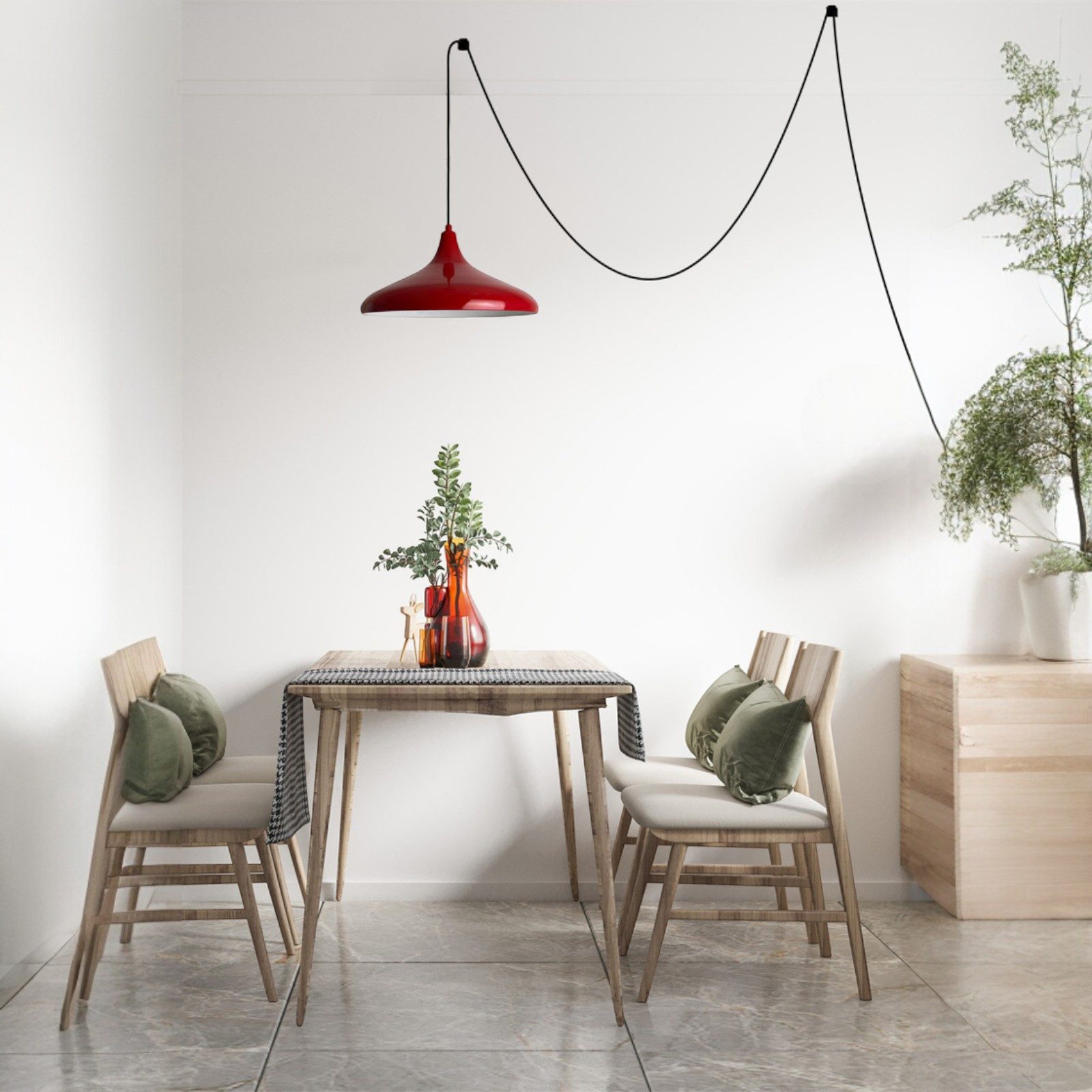 Bamyum Pendelleuchte Champion Pendelleuchte mit Stecker 35 cm, Metall mit 4 günstig online kaufen