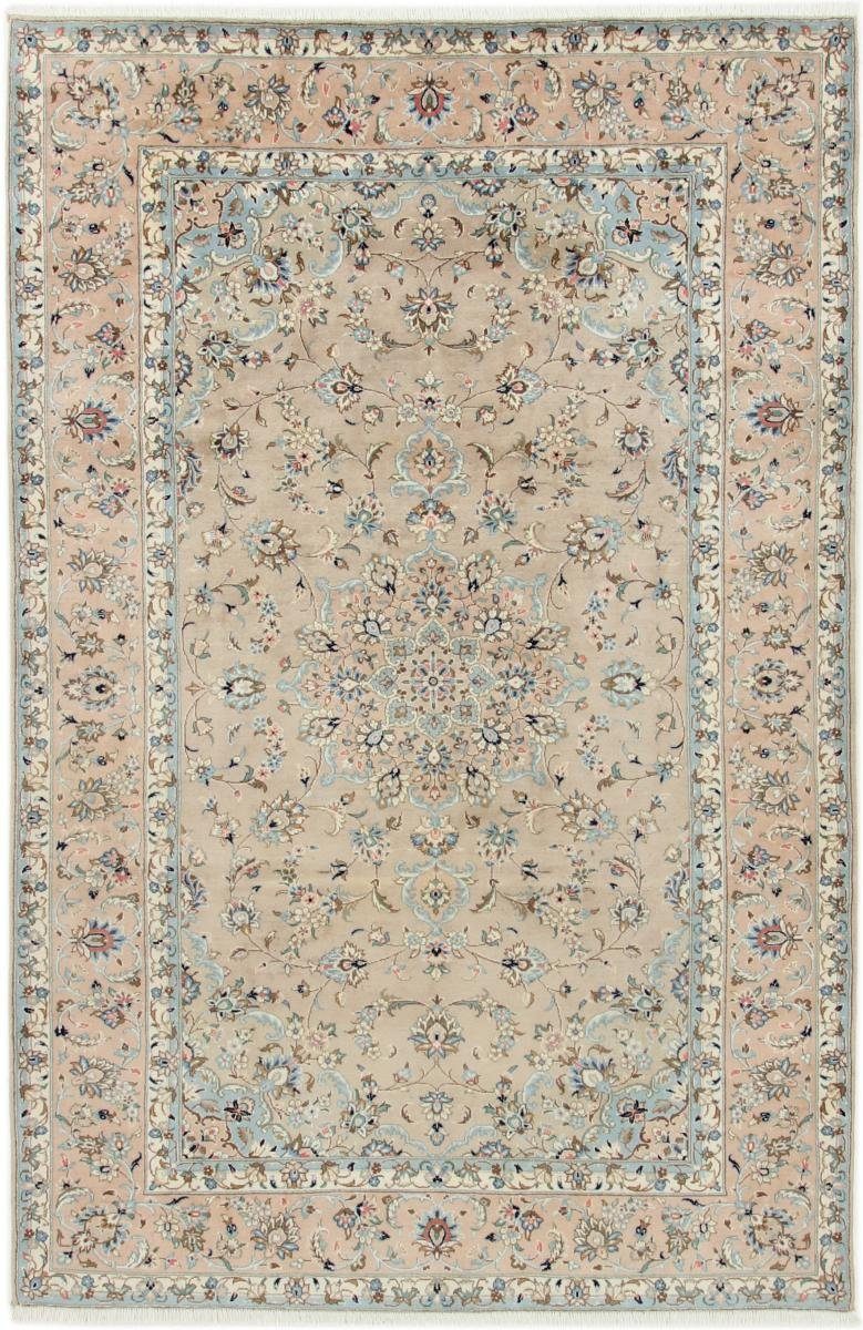 Orientteppich Yazd 193x294 Handgeknüpfter Orientteppich / Perserteppich, Nain Trading, rechteckig, Höhe: 12 mm