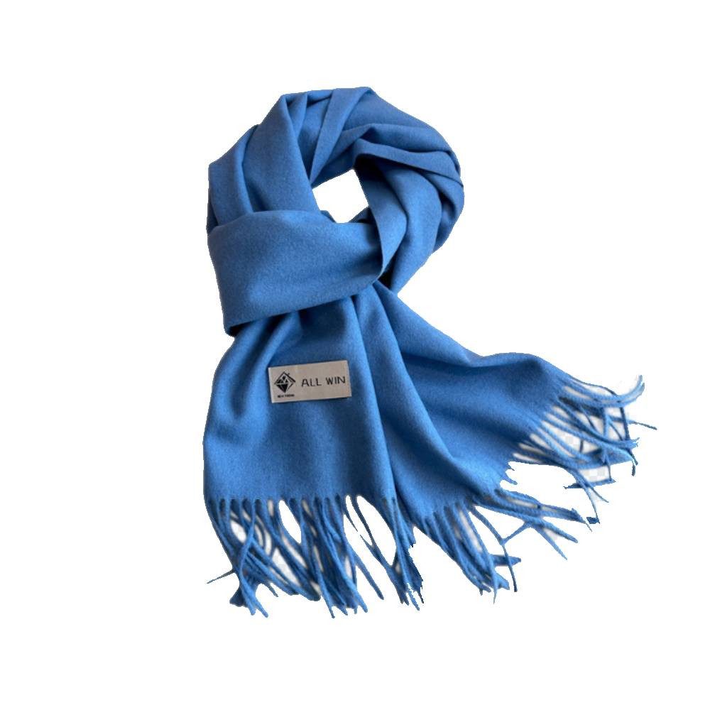 Blusmart Halstuch Schal Damen Warm Herbst Winter unifarben Baumwolle mit quasten, (Dick und weich, Einfarbige Schals und Tücher), Für abendkleid xl Stola Scarf Winterschal