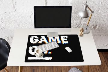 MuchoWow Gaming Mauspad Spiel - Zitate - Gamer (1-St), Büro für Tastatur und Maus, Mousepad Gaming, 90x60 cm, XXL, Großes