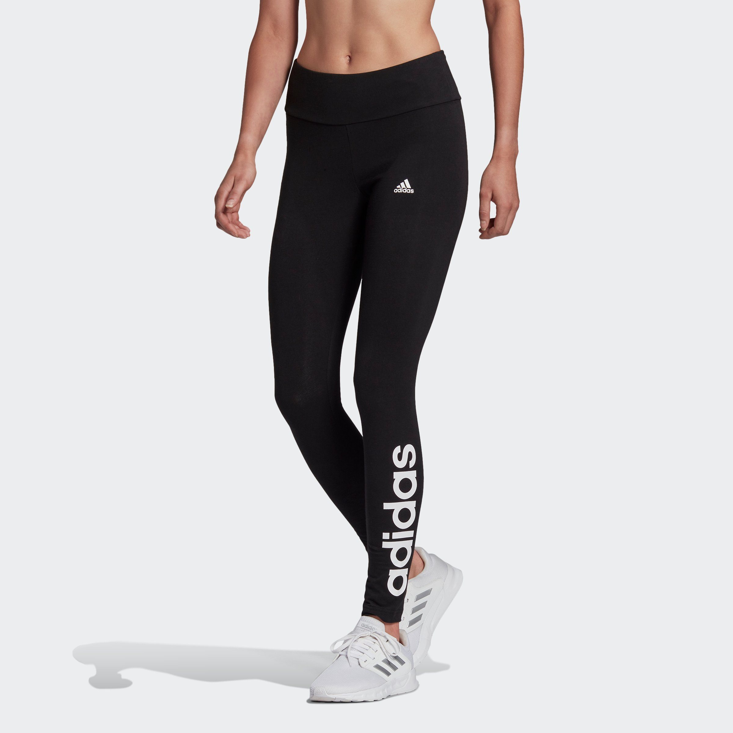 adidas Performance adidas Sportswear Leggings W LIN LEG (1-tlg) Black / White