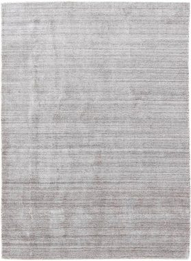 Designteppich Designer Einfarbig Argento 202 x 143 cm, morgenland, rechteckig, Höhe: 8 mm, Sehr weicher Flor
