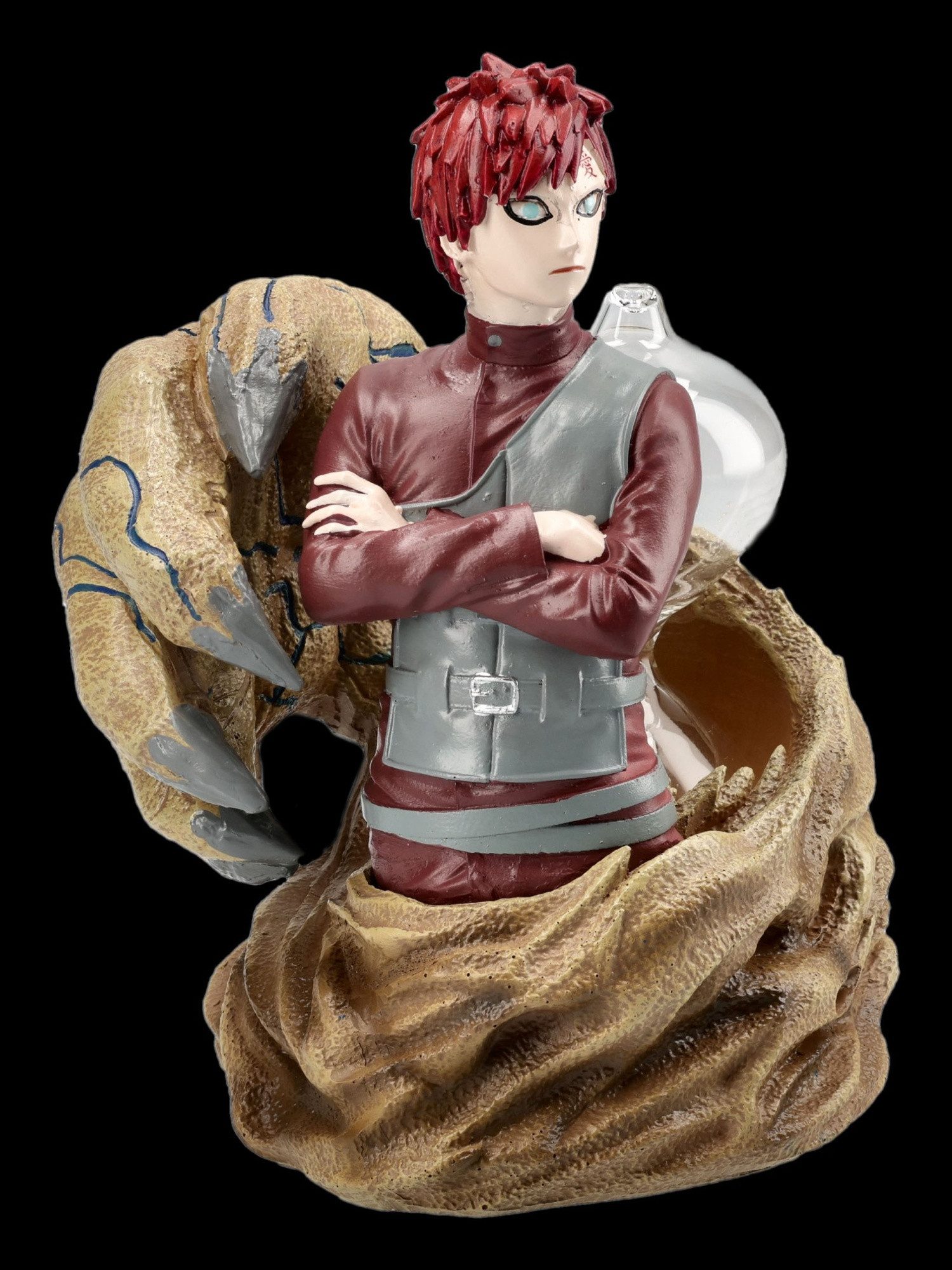 Figuren Shop GmbH Sanduhr Naruto Gaara Sanduhr - Anime Figur Dekoration 15 cm Deko Dekofigur