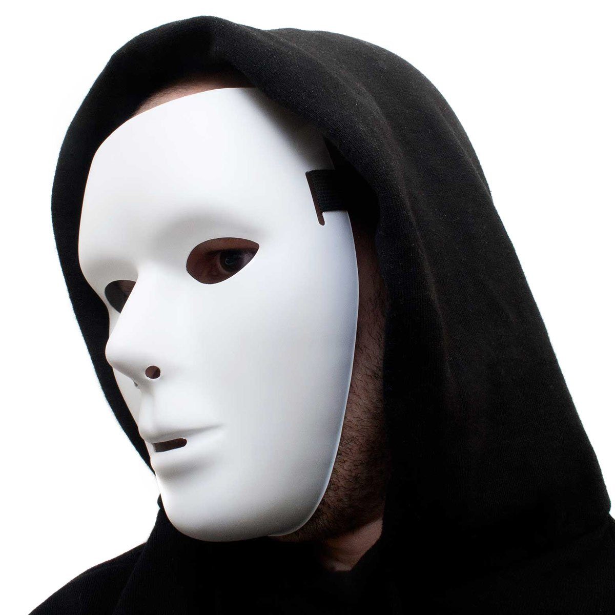 Goods+Gadgets Verkleidungsmaske GOODS+GADGETS Weiße Phantommaske – Halloween & Faschingsmaske, Venezianische Faschingsmaske