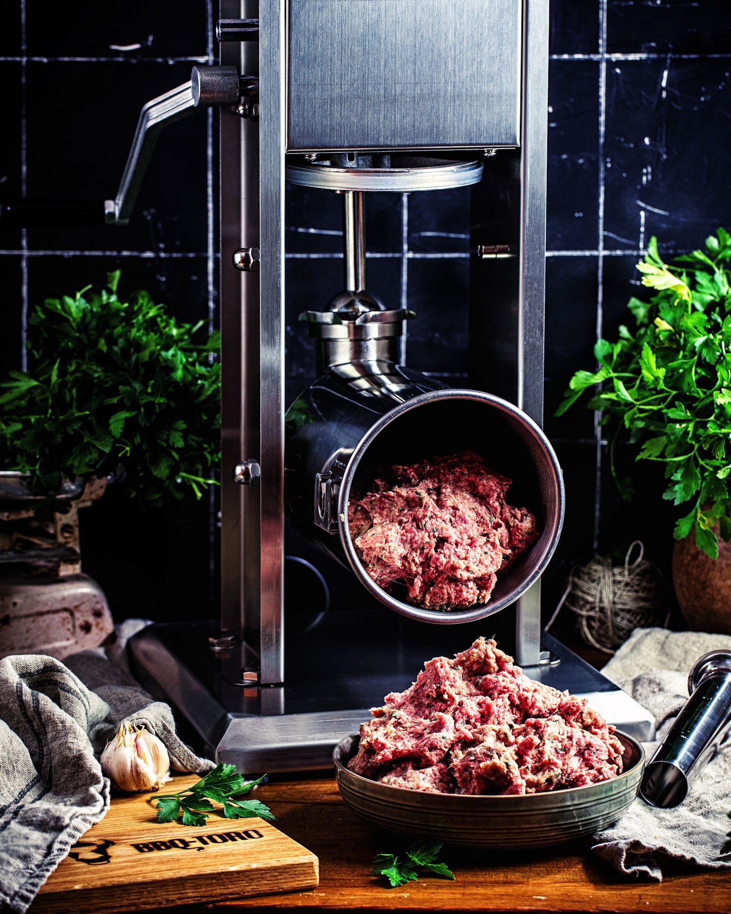 Zelsius Küchenmaschine elektrische Profi Wurstfüllmaschine, 10 Liter, mit Fußpedal, 120 W