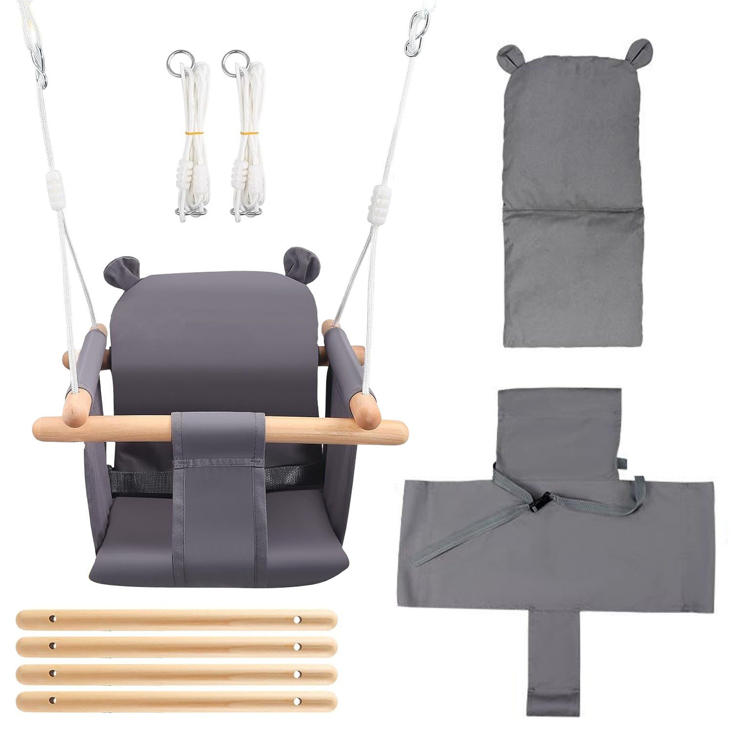 SURFOU Babyschaukel Kinderschaukel Schaukelsitz für Kinder Anschnallgurt, H günstig online kaufen