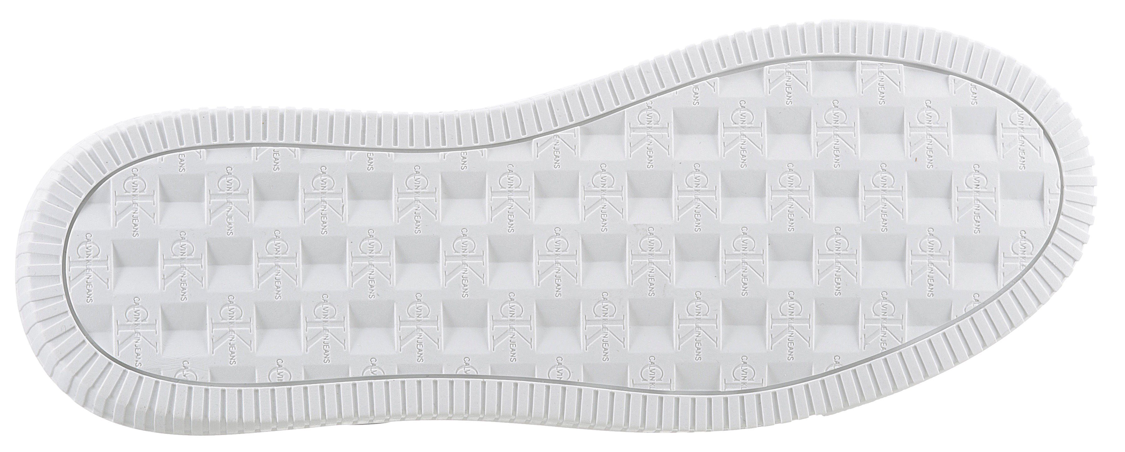 Calvin Klein Jeans SEAMUS 20L Plateausneaker, Freizeitschuh, Halbschuh, Schnürschuh mit Kontrastbesatz