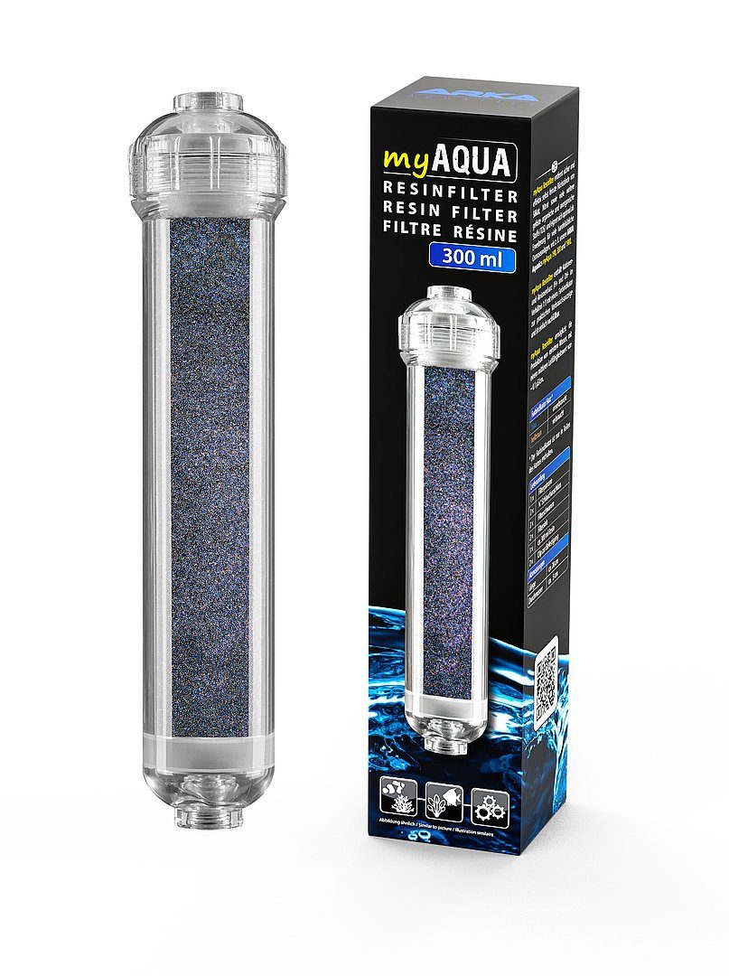 ARKA Biotechnologie GmbH Aquariumfilter ARKA Resinfilter 300 ml für Umkehrosmoseanlage Aquatics myAQUA 190/380