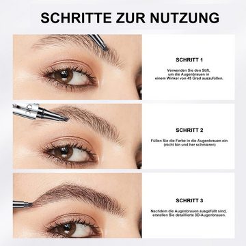 Scheiffy Augenbrauen-Stift Wasserdichter flüssiger Augenbrauenstift, schaffen natürliche Augenbrauenform