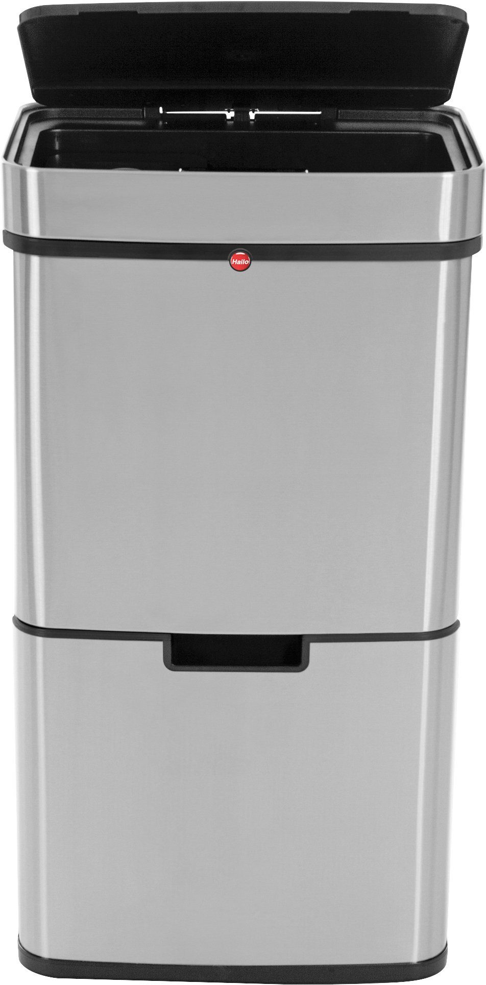 Hailo Mülltrennsystem Öko Vario XL, 54 Liter, Edelstahl, Kunststoff Inneneimer, Sensortechnik – Bild 5 von 5