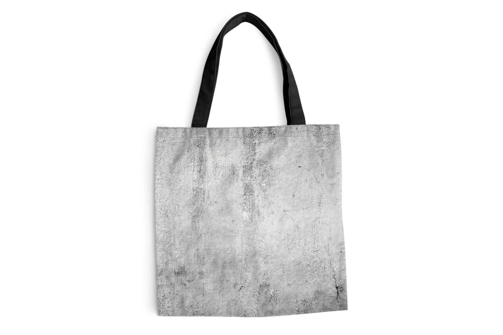 MuchoWow Shopper Beton - Grau - Gemustert - Vintage - Industriell, Handtasche, Damen und Herren, Schultertasche, Umhängetasche, Tote Bag