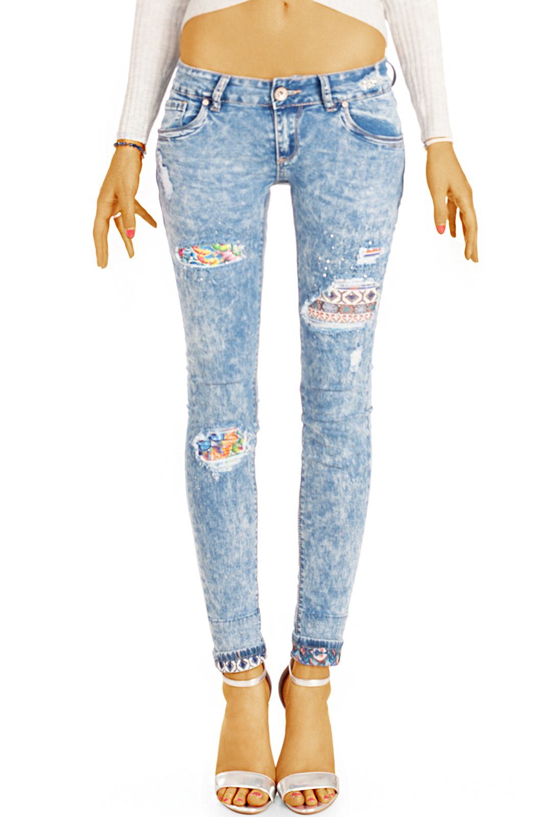be styled Destroyed-Jeans Extravagante Hüftjeans, ausgefallener günstig online kaufen