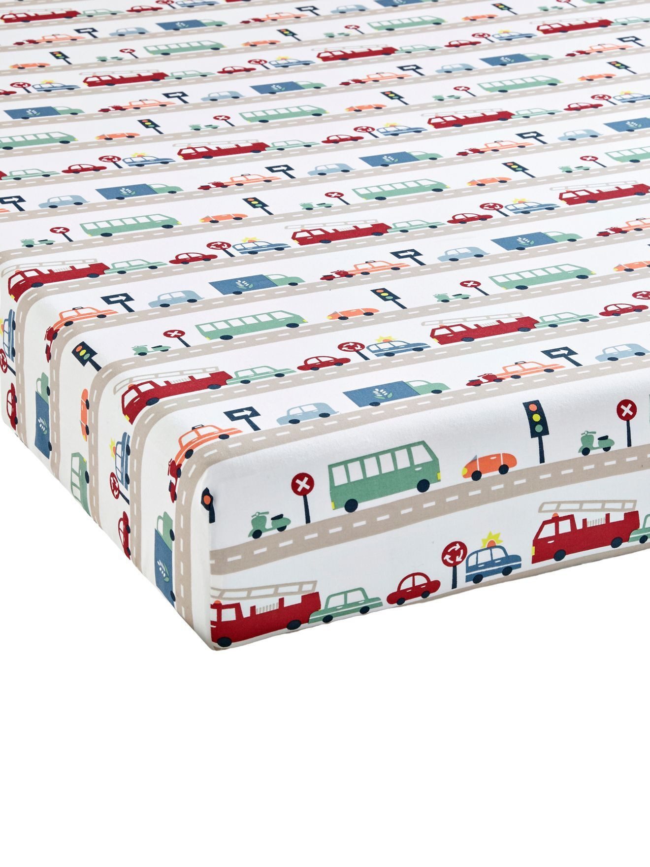 vertbaudet Spannbettlaken Kinder Spannbettlaken CITY, Baumwolle günstig online kaufen