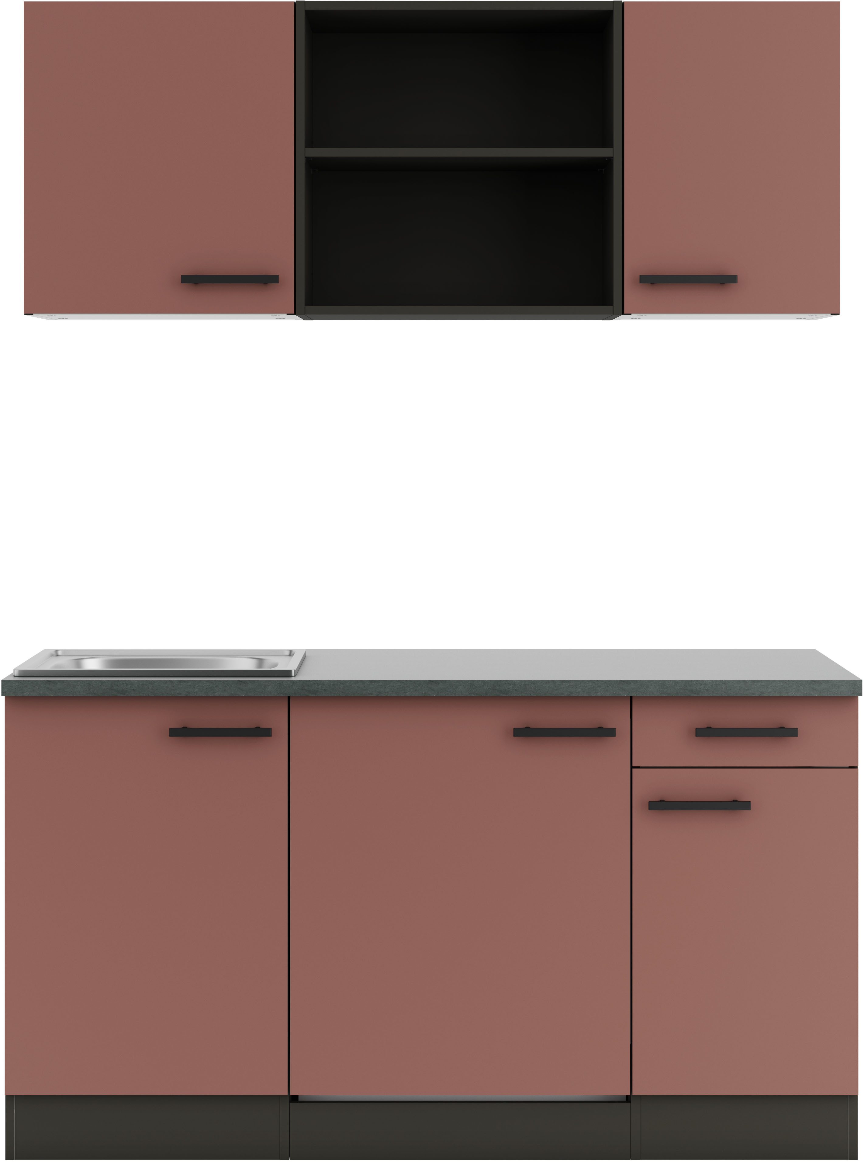OPTIFIT Pantryküche Palma, Breite 150 cm, wahlweise mit Unterbaukühlschrank oder Kochfeld