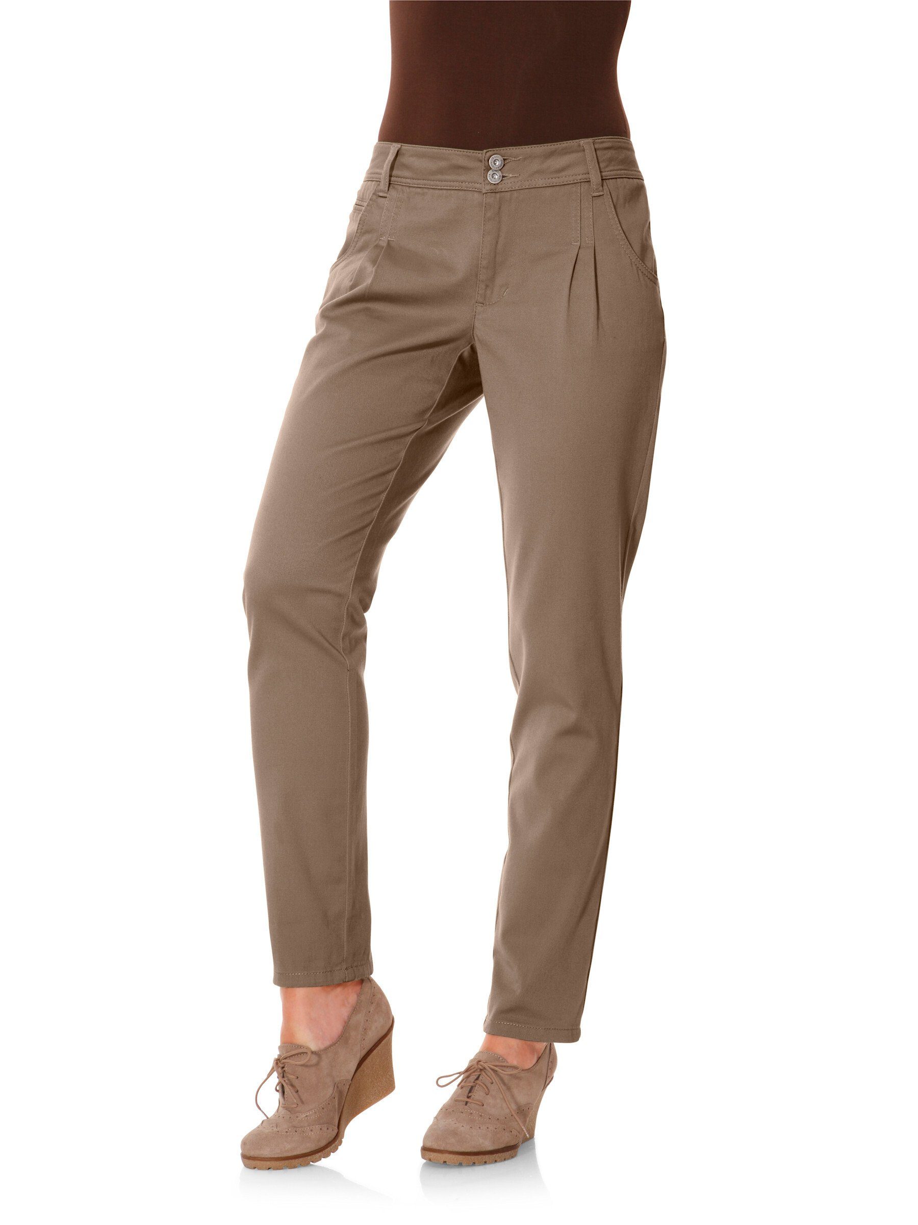 heine Jerseyhose Innenbeinlänge ca. 73 cm camel