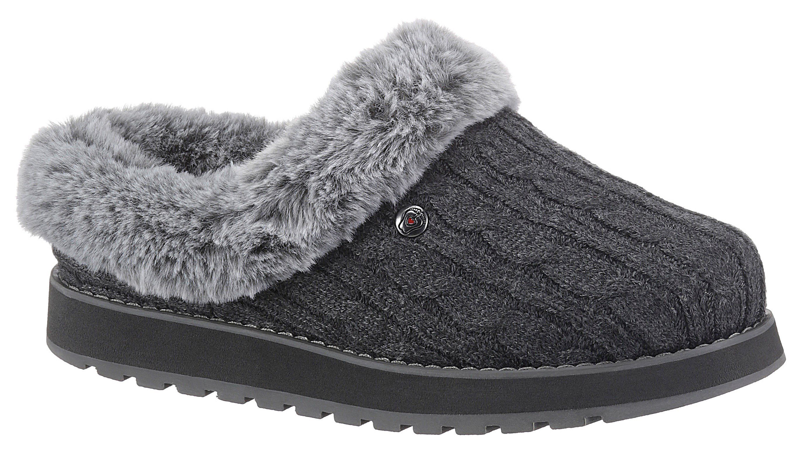 Skechers KEEPSAKES - ICE ANGEL Pantoffel Hausschuh in Strick-Optik