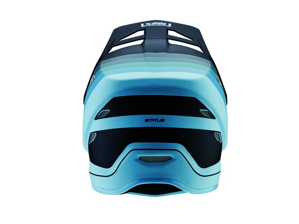 100% Fahrradhelm 100% Status helmet XL Decline Grey - leichter Fullface-Helm mit Top-Sc