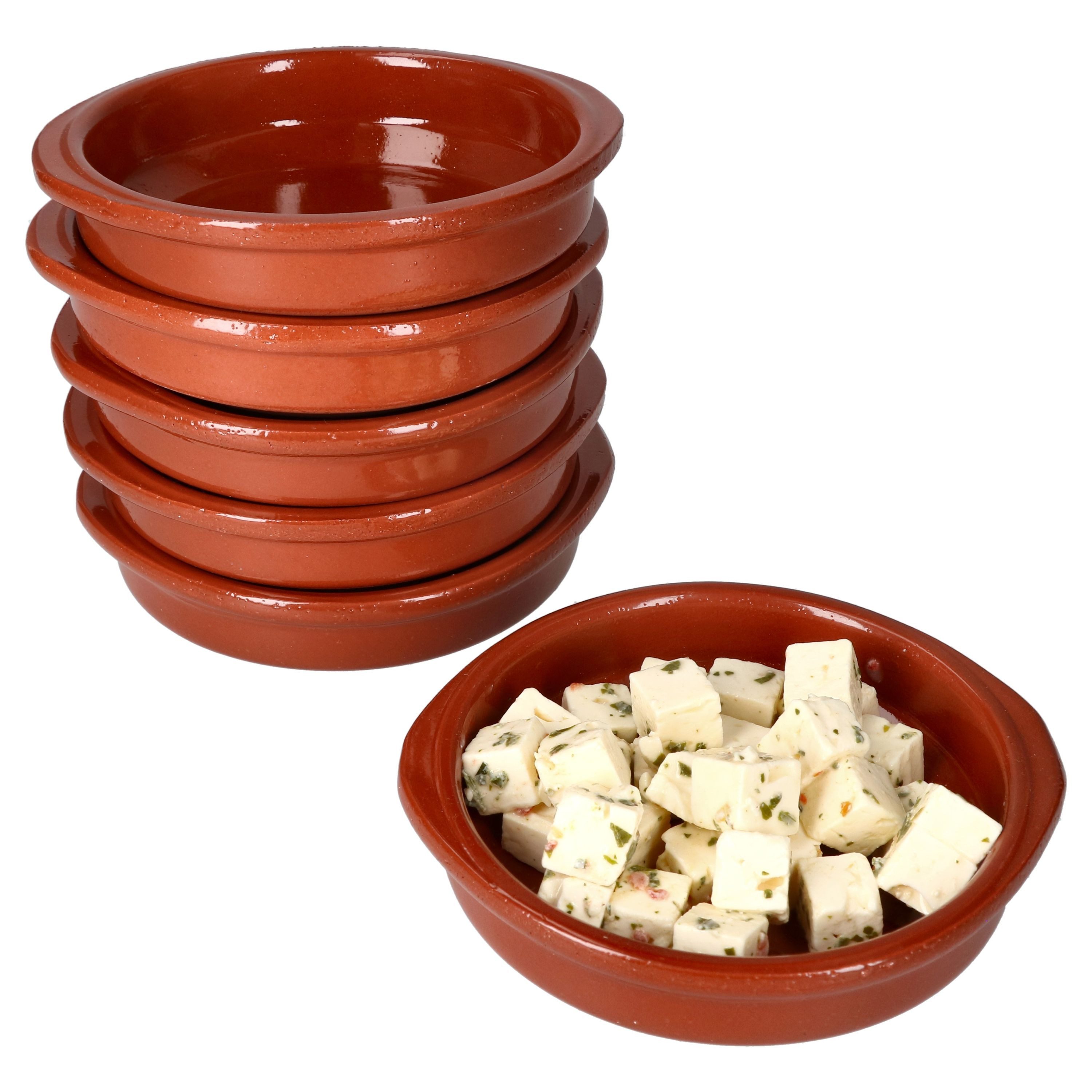 MamboCat Tapas-Schale 6er Set Cazuela Bernd S Ø 12cm Tonschalen mit Griffen, Ton – Bild 4 von 5
