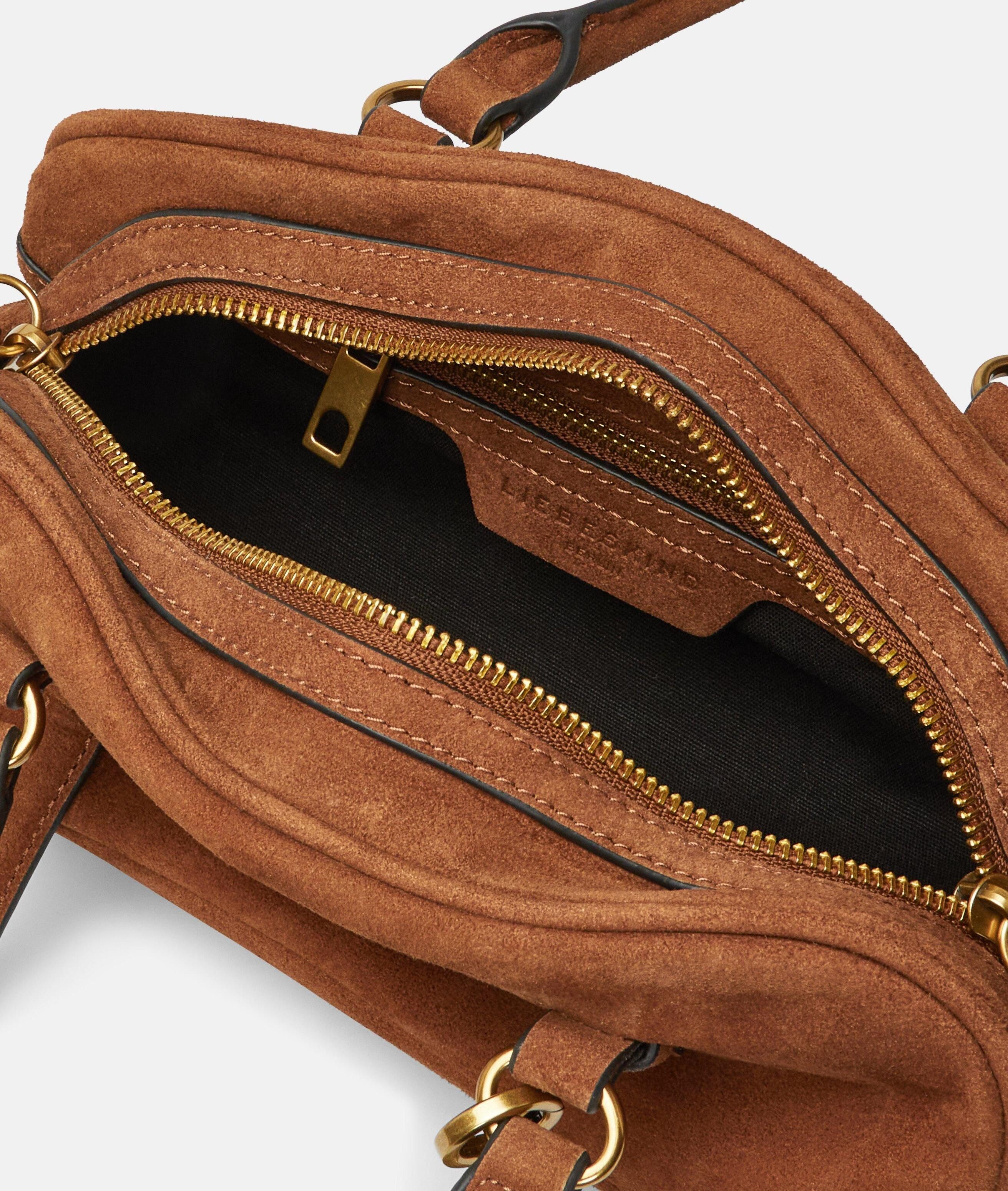 Liebeskind Berlin Schultertasche Frieda Satchel S mit Charm, Schultertasche mit Limited Edition Charm