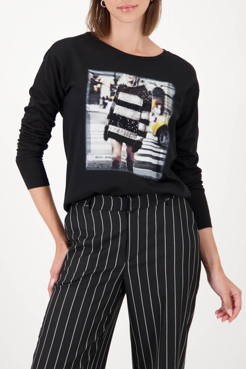 Monari T-Shirt 809293 Dezente Pailletten für edle Akzente günstig online kaufen