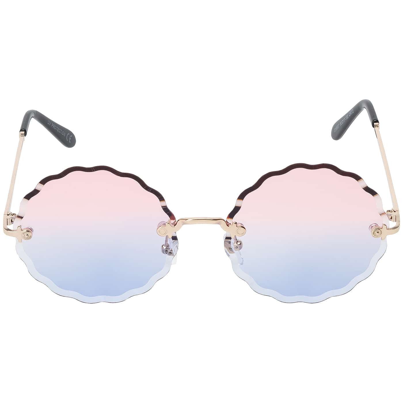BEZLIT Eyewear Retrosonnenbrille Rund Form Designer Damen Sonnenbrille (1-St) mit bunten Linsen