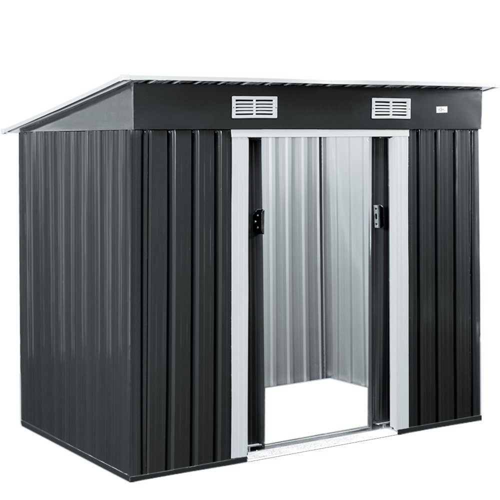 Gardebruk Gerätehaus, L Metall 2m² mit Fundament 196x122x182cm