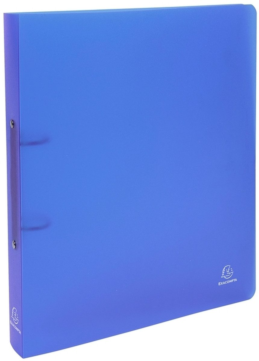 EXACOMPTA Präsentationsordner Ringbuch Chromaline A4 PP 30mm 2 Ringe blau