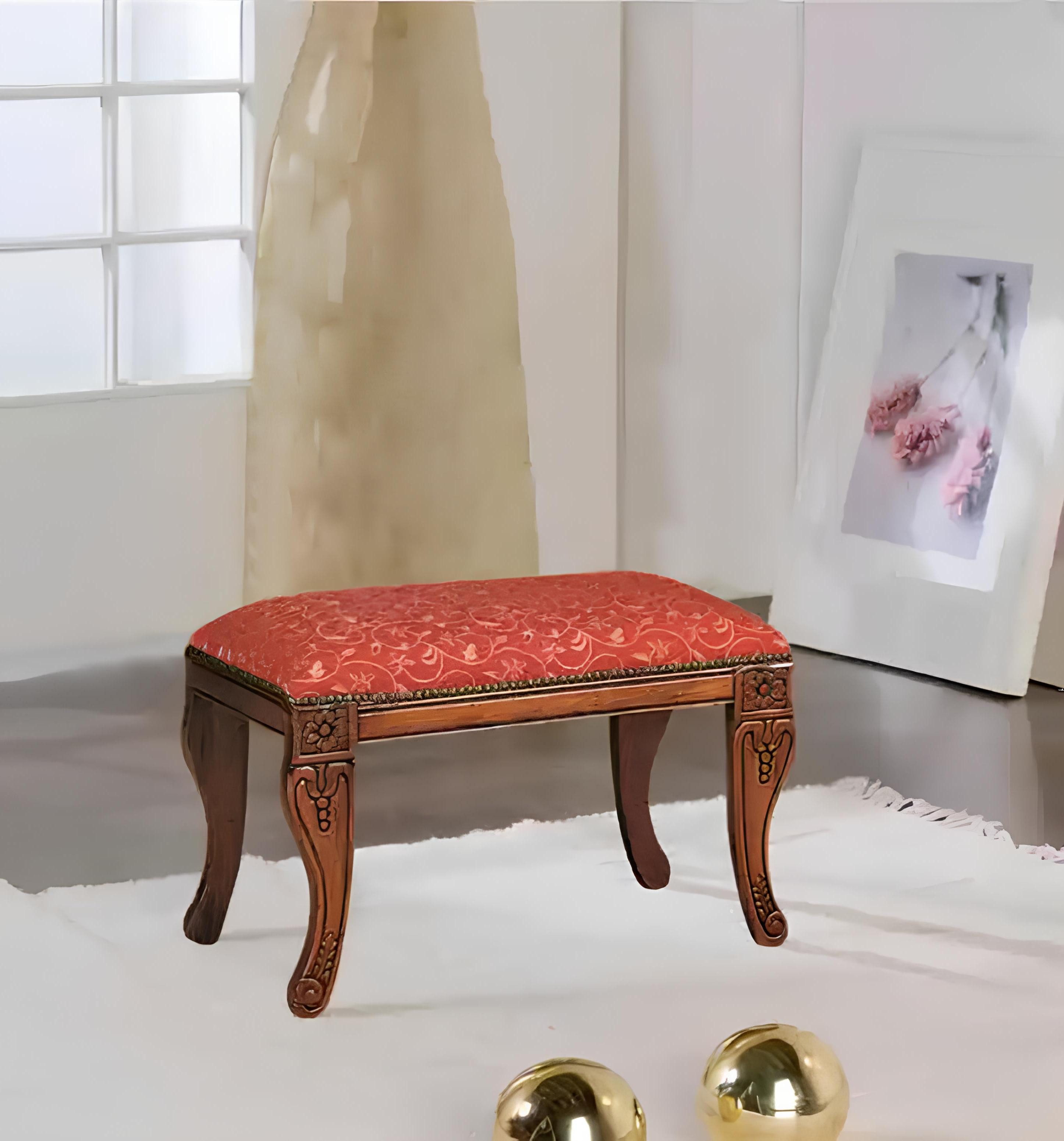 Xlmoebel Табуретки Диван mit klassischem Design aus Textilgewebe für das (Hocker), Hergestellt in Europa