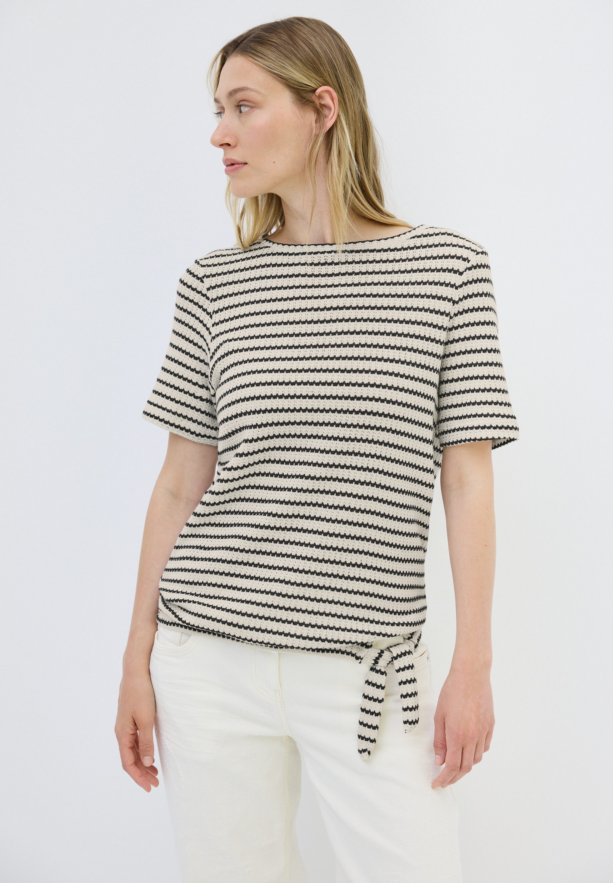 CECIL T-Shirt aus Baumwolle mit Stretchante günstig online kaufen