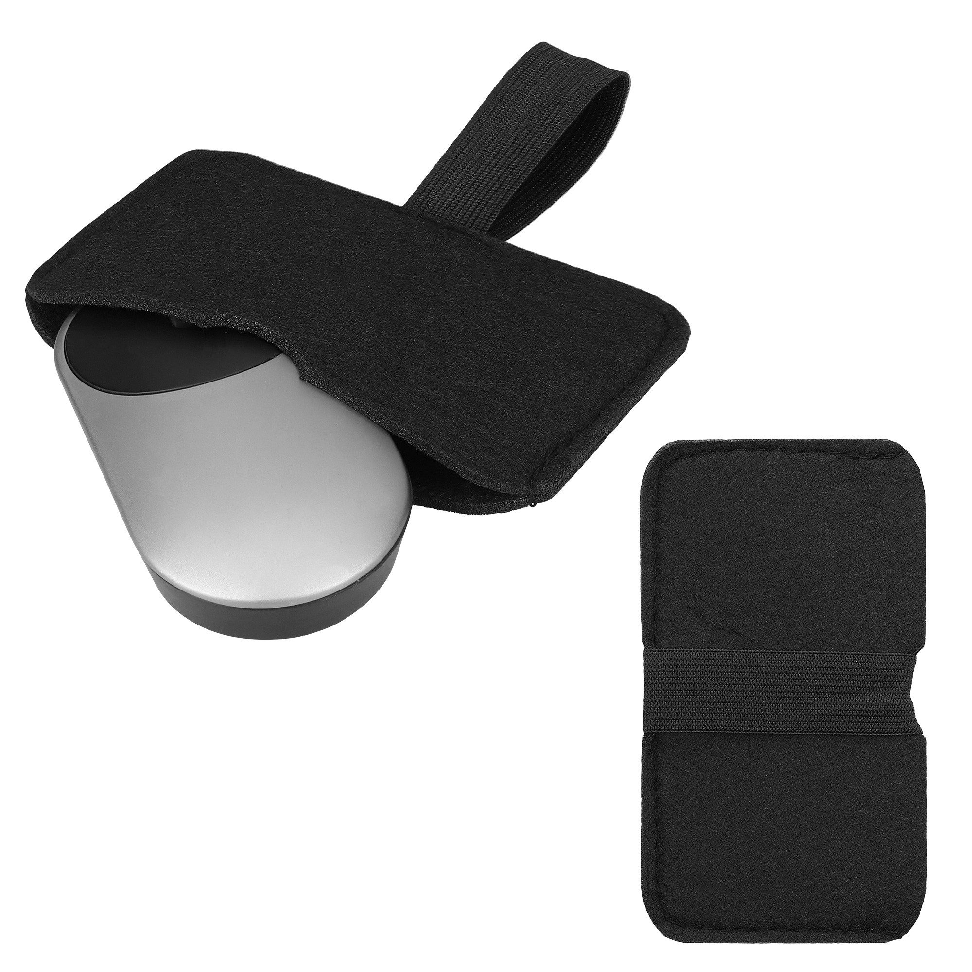 kwmobile Mausfüße Tasche für Apple Magic Mouse 1 / Magic Mouse 2 / Logitech Pebble (1-St), Filz Hülle für Computer Maus - Schutzhülle für PC Mouse