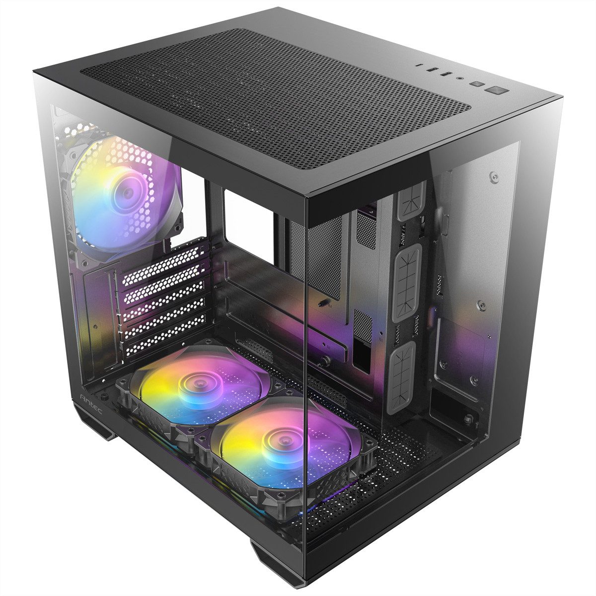 Antec PC-Gehäuse CX60M ARGB PC Gehäuse Mini Tower Micro-ATX