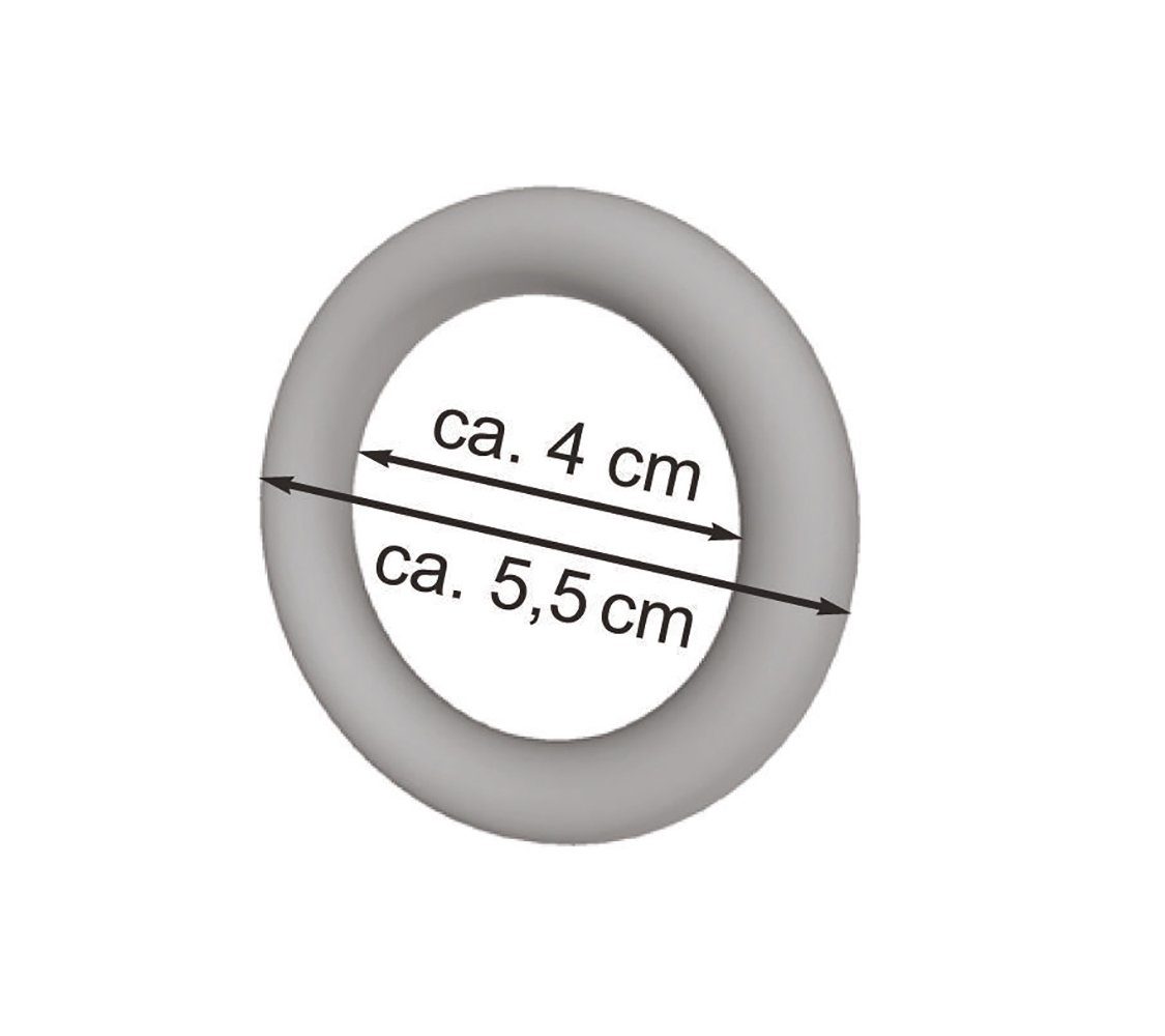nodeko Gardinenring 10 Stück Vorhangringe für Gardinenstangen Ø 28 mm, für Vorhangstangen und Gardinenstangen Durchmesser 28 mm, (Packung, mit Faltenhaken), Rin – Bild 3 von 4