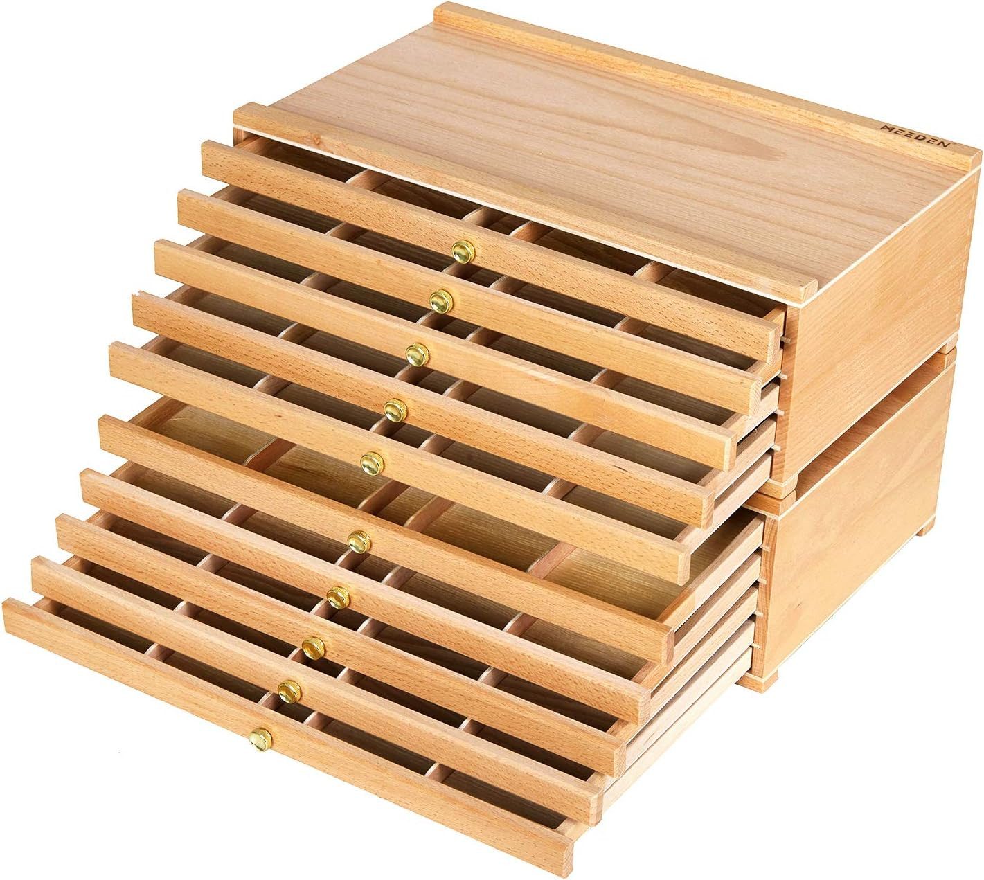 TSE Atelierstaffelei MEEDEN HH-10 – Hochwertige H-Frame Staffelei aus Buchenholz