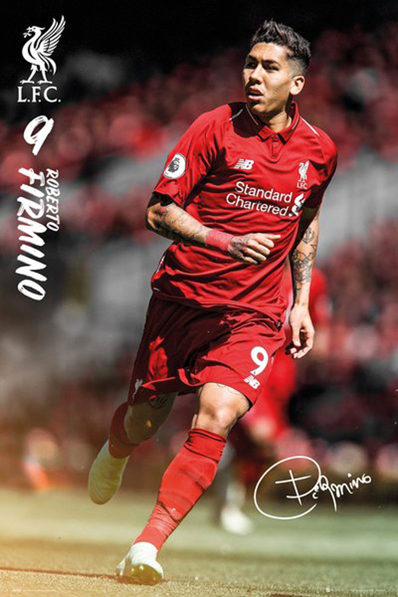 Poster Fußball - Poster - FC Liverpool - Firmino 18/19